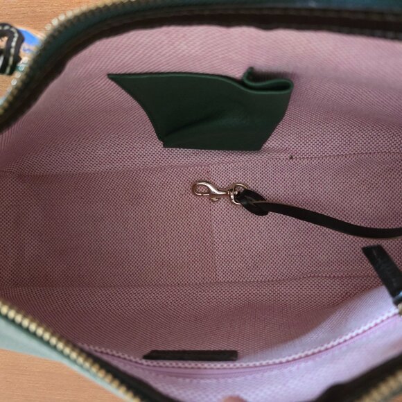 Dooney & Bourke Pebbled Leather Shoulder Bag Forest Green Medium | Classic 1975 - Picture 5 of 11